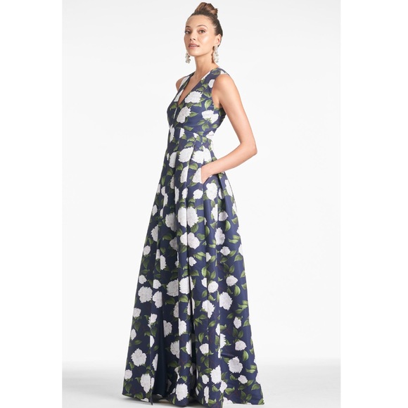 Sachin + Babi Brooke Gown in Moonlit Garden - Picture 2 of 10